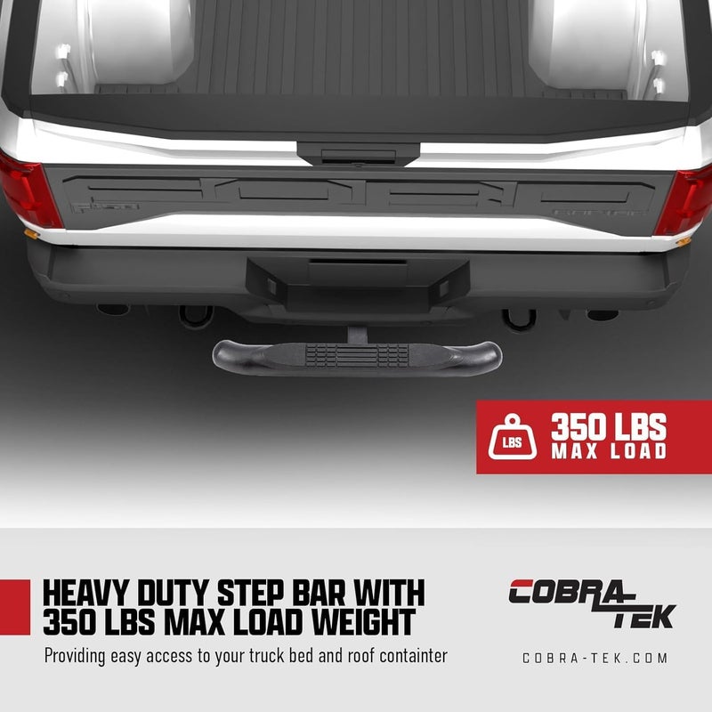 Cobra-Tek Heavy-Duty Trailer Hitch Step – Fits 2 Inch Receiver, Tow Hitch Step for Truck, SUV, or Jeep – Anti-Slip Rear Bumper Step for Easy Access to Cargo and Roof - Image 4